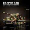 Non-Toxic Military Building Blocks 1:28 Tank Assembly Model Germany Panzer Moc Bricks Wwii Army Armored Vehicle Stem Toys Christmas Gifts