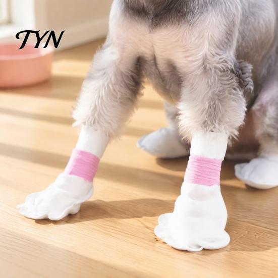 Disposable Paw Wraps for Pet Grooming Dog Boots, Waterproof Covers, Non-woven Fabric Outdoor Protection Small Dogs Protectors Walking On Hot Pavement