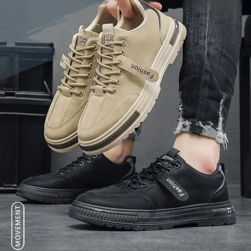 2025-Spring Men's Shoes New Breathable Work Safety Shoes Trendy Versatile Non-slip Sports Comfortable Eva Insoles Rubber Upper