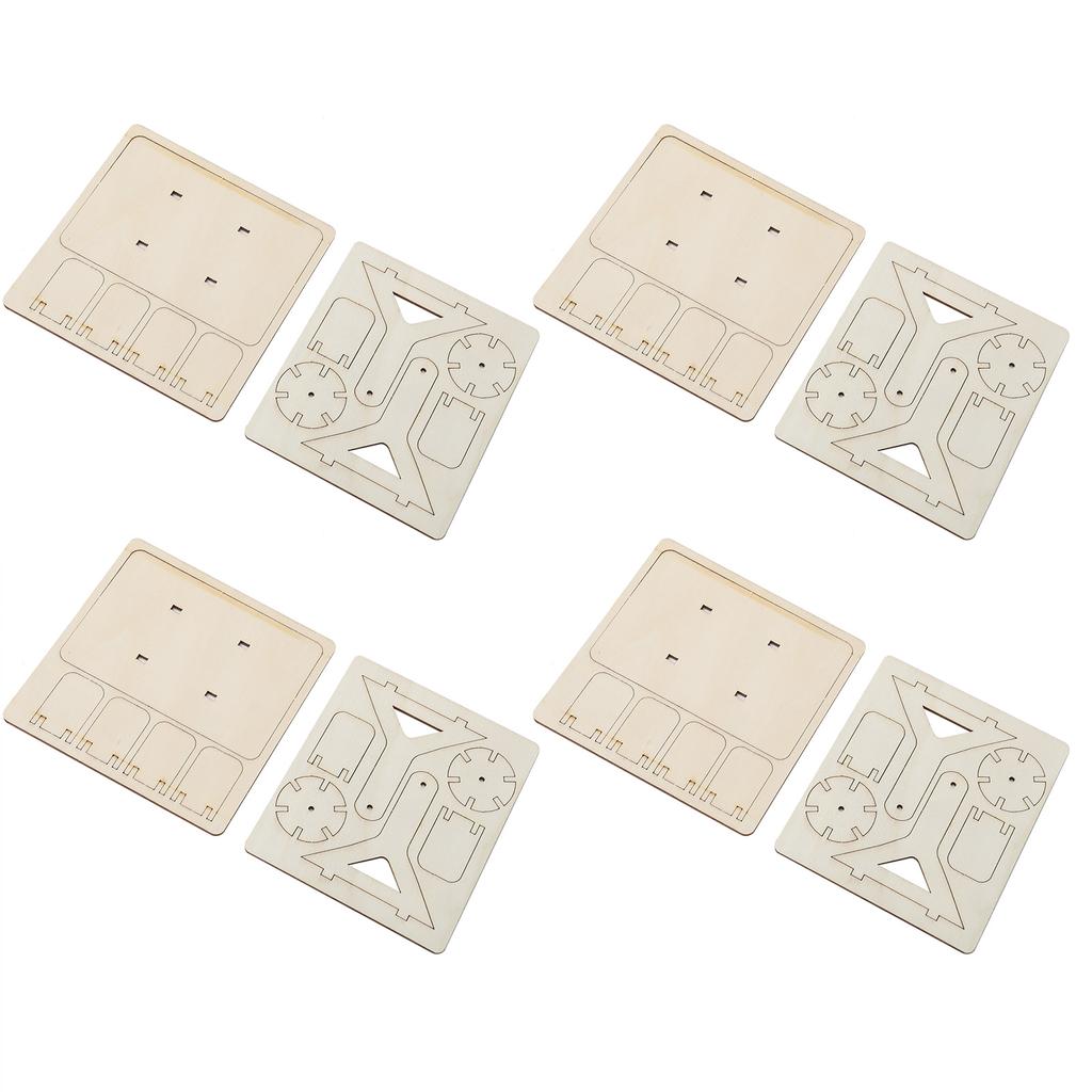 4 Sätze Holz Wasserrad Spielzeug DIY Kinder Technologie DIY Zusammenbau Puzzle Modell