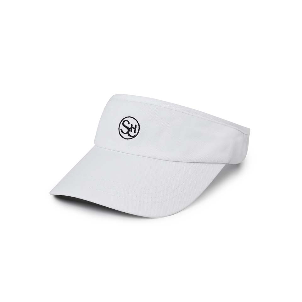 SCHWA Black Logo White Sun Visor
