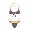 Deep V Ladies' Swimwear Low Waist Women Swimsuits New Halter Bikini Set  Vacation