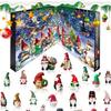 Surprise Resin Elf Figurine Random Box Christmas Countdowns Decoration Durable Materials Tabletop Display Collectible Series