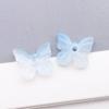 Set of 30 Colorful Transparent Glass Butterfly Charms for DIY Jewelry and Crafting