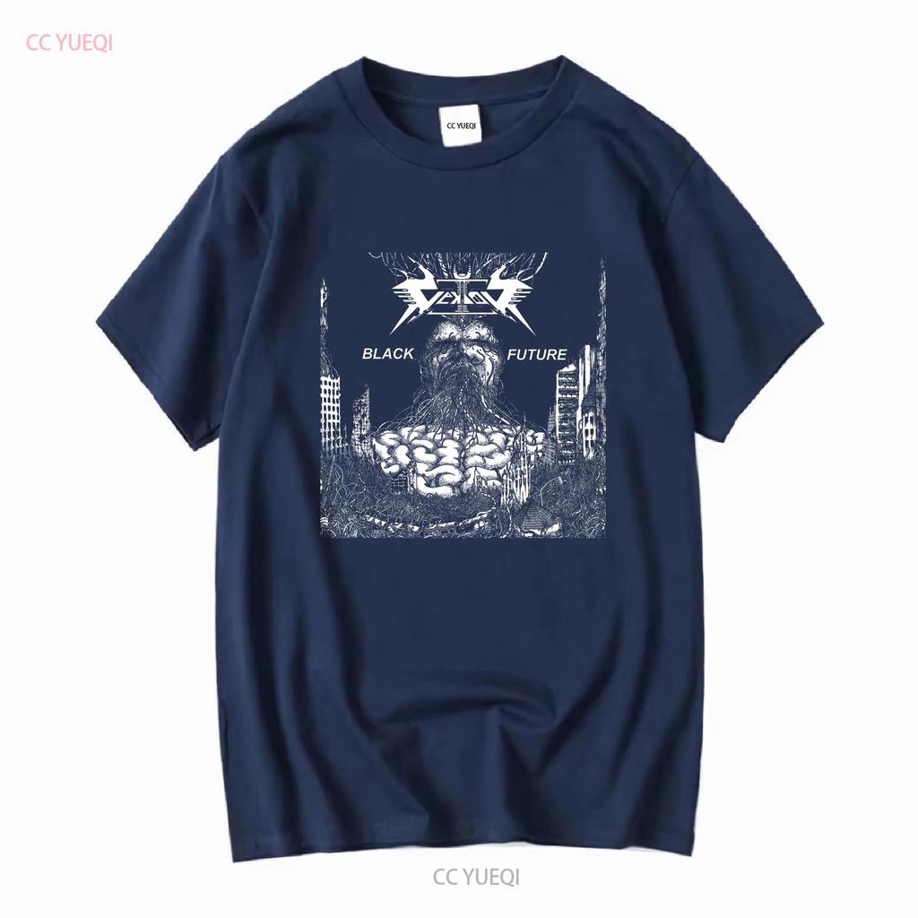 Vektor Black Future V1 Albumcover T-Shirt WEISS Größen S 5XL lange Ärmel Vintage Gewaschenes Weiches Oberteil für den Alltag Unisex