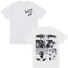 Anime Jojo Bizarre Adventure T-Shirt Killer Queen Grafik T-Shirts Herren Damen Lässig Baumwolle Kurzarm Übergroß Herren T-Shirts