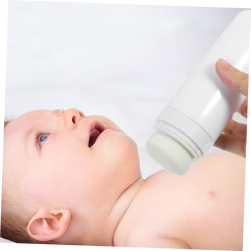 VICASKY Clean Powder Puff Box, Refillable Powder Container Bottle, Talcum Powder Puff Case, Kids' Outdoor Airless Powder Puff Bottle, Infant Powder St