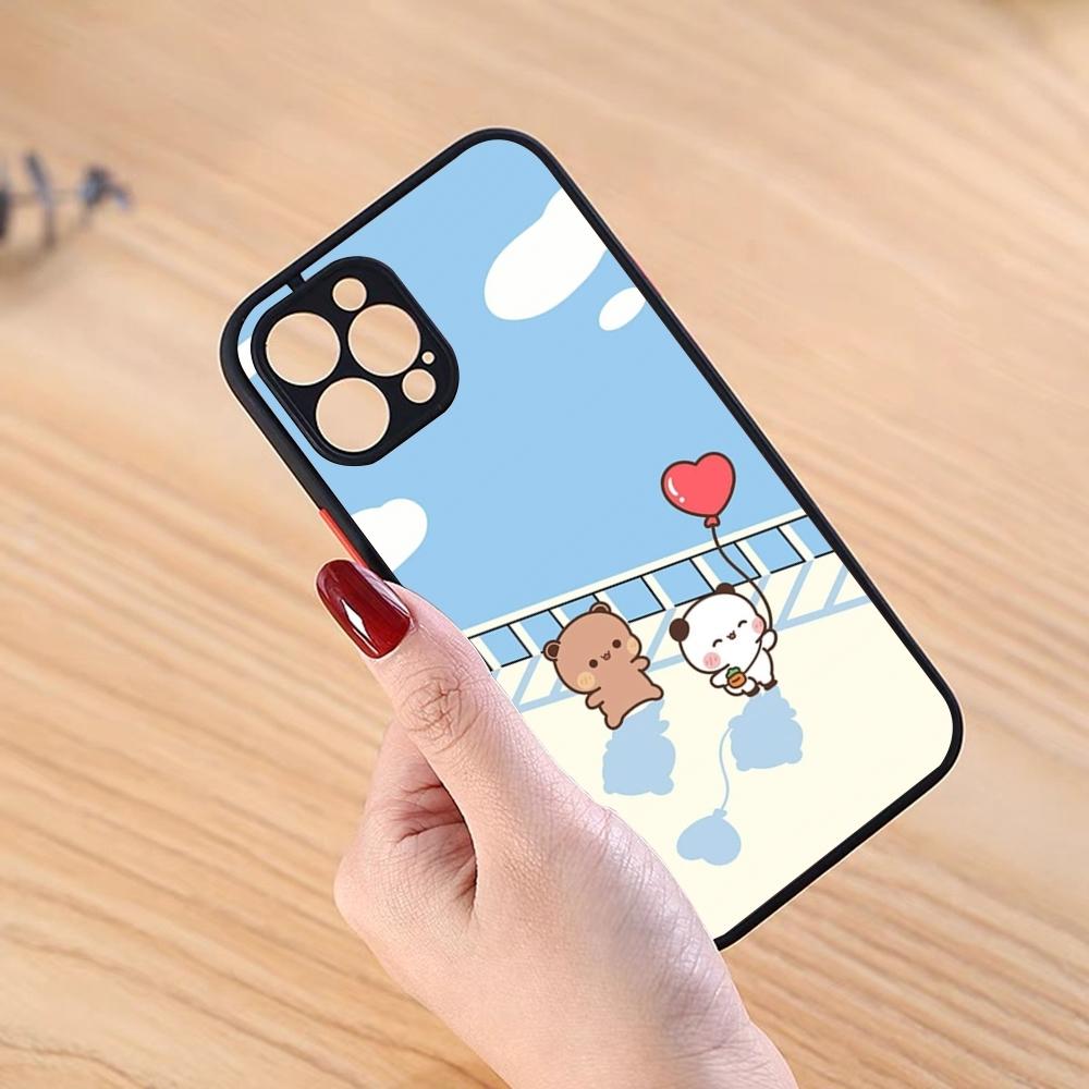 Cute BuBu DuDu Phone Case Black Matte For IPhone 16ProMax 15 13 12 11 14 Pro Max Mini Plus SE2020 XS Max XR Cover