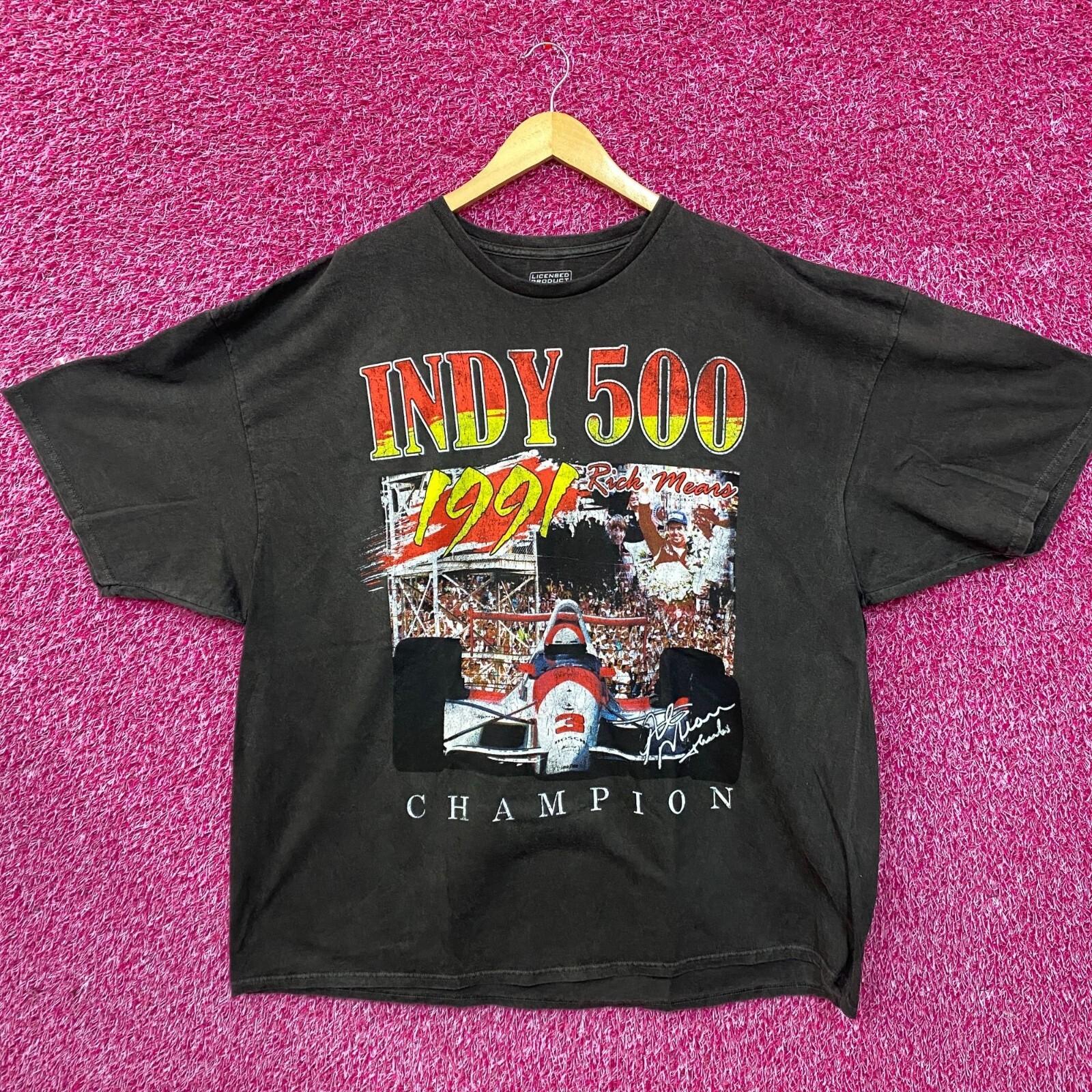 Футболка с изображением Рика Мирса, чемпиона Indy 500 1991 года XL