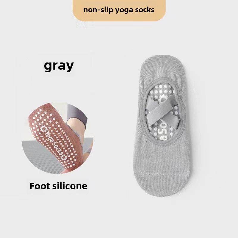 Women's Non-Slip Silicone Yoga & Pilates Summer Socks - Pure Cotton Sports & Dance Floor Socks