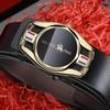 Men's Leather Belt 2025 - Trendy Toothless Inner Wear, High-End Waistband for Young Adults, TikTok Hot Style