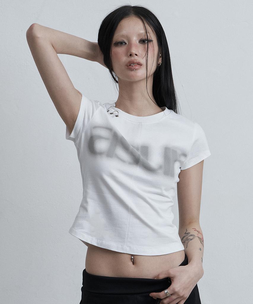 Aejeuyua Au Piercing Cap Sleeve White