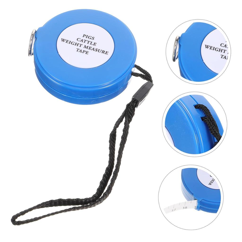 Gadpiparty Livestock Measuring Tape for Cattle, Pigs & Goats - Heavy Duty Weight Tape Measure with Chest Circumference Guide - Portable, Body