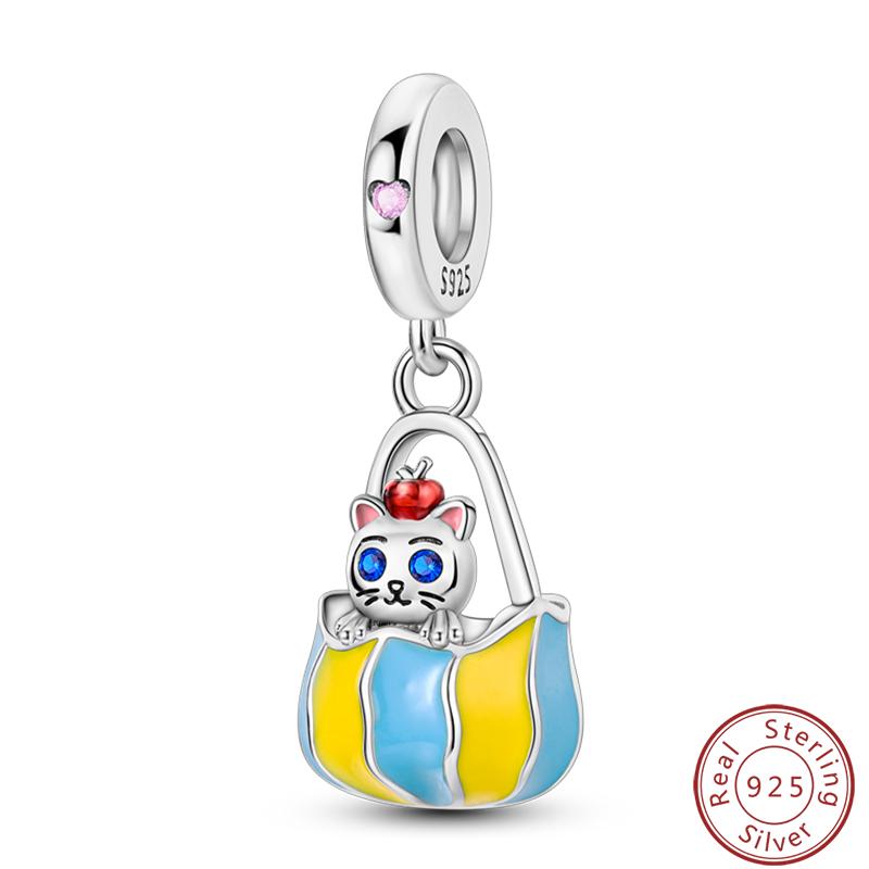 Cute Cat And Dog Series Copper Moon Butterfly Paw Print Charms 3Mm Diy Fine Jewelry Gifts Making