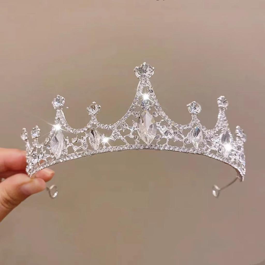 Birthday Crown Headwear Princess High-End Crown Girls Hairpin Headband Children Little Girl Headband Bridal Hair Accessories