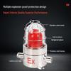BBJ Explosion-Proof Fire Warning Alarm - Stainless Steel, Sound & Light, 110-120 dB