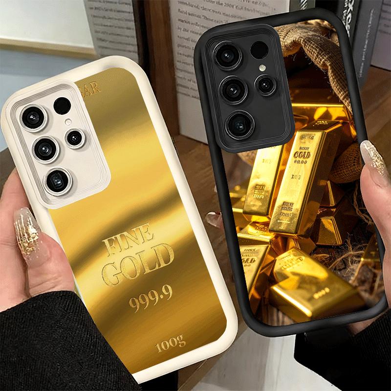 Fine Gold Pattern Printing Soft Phone Case for Samsung Galaxy S26 Ultra S25 Edge S24 S23 S22 Plus S21 S20 FE 5G Shell Silicone F