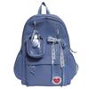Schoolbagins wind schoolbag Japanese fresh college student schoolbag three-dimensional small bag backpack solid color large capacity backpack
