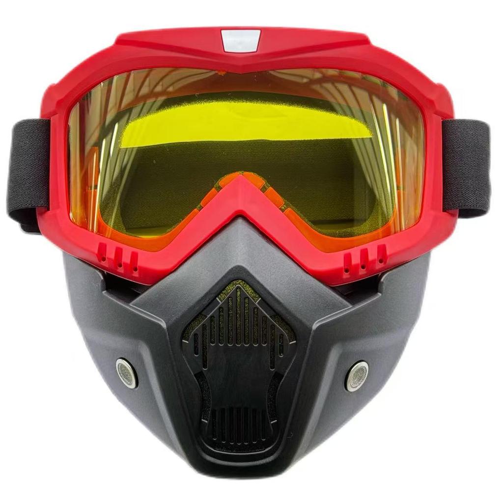 Retro Fashion Cycling Glasses: Windproof, Dustproof, Impact Resistant, Full Face Protection