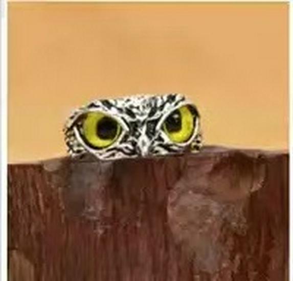 

Винтажное кольцо с совой с регулируемым размером: Унисекс, Креативный дизайн