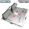 Multifunctional Aluminium Router Table Insert Plate Woodworking Electric Wood Router Flip Plate for Working Benches Router Plate