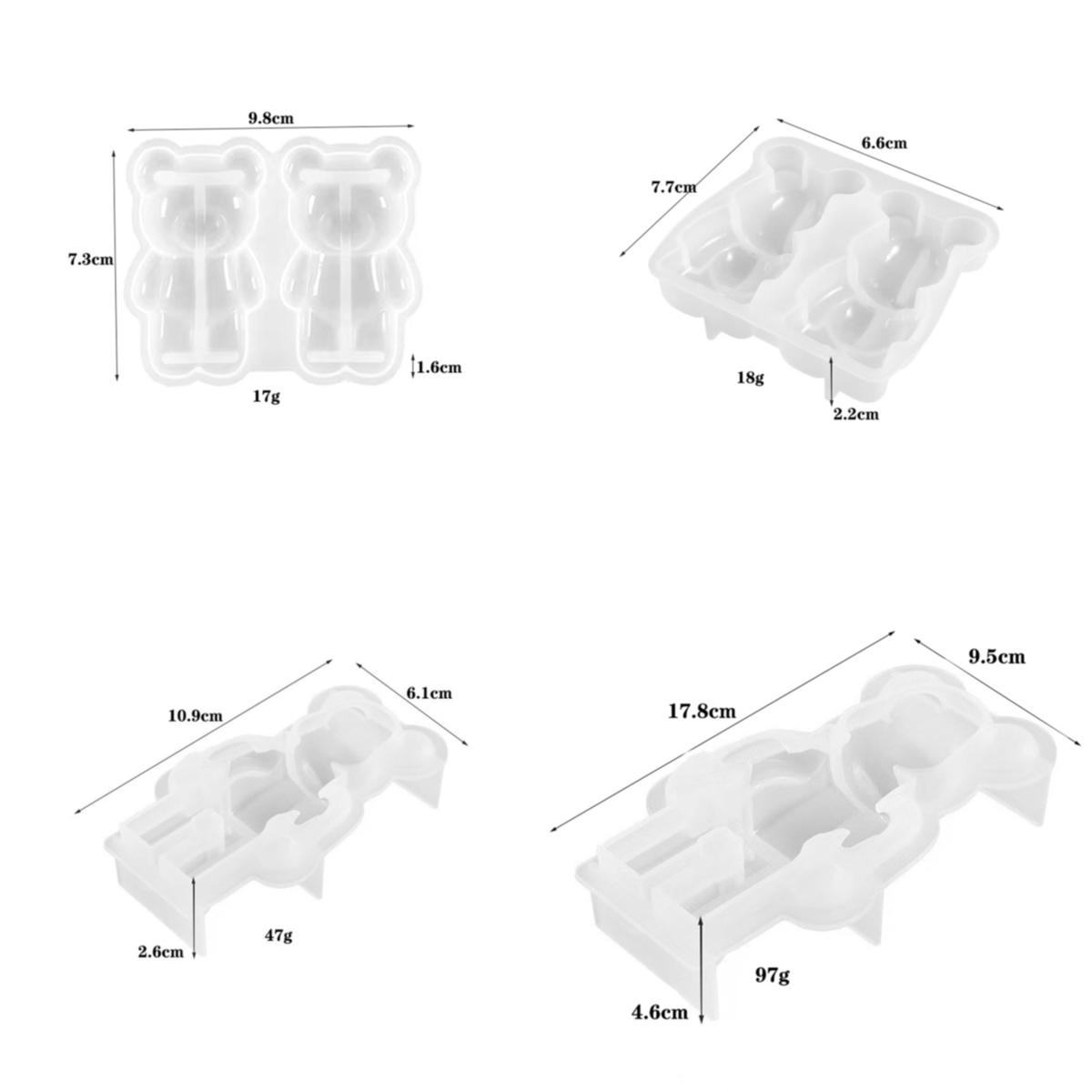 

Свеча Медведь Форма Силиконовые 3D Симпатичные Свечи Плесень Мыло Ручной Работы Diy Мультфильм Медведь