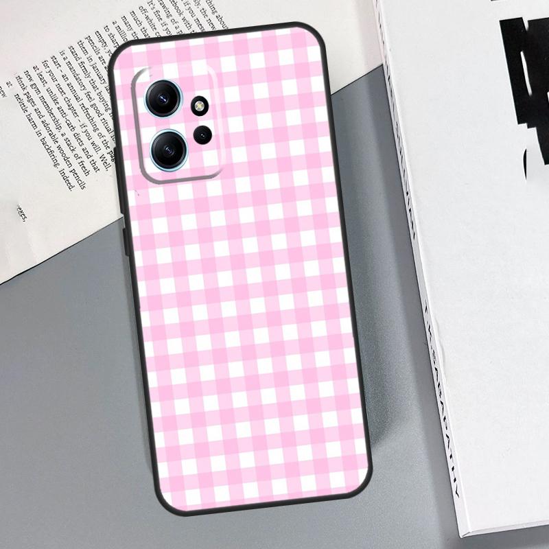 Pastel Gingham Case For Xiaomi Redmi Note 12 11 10 8 9 Pro Note 12S 11S 10S 9S Redmi 12 9C 10C 12C Coque