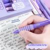 5Pcs/Set Retractable Gel Pens With Soft Cloud Grip 0.5Mm Black Ink For School Office Journaling Stationery