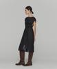 Amomento Sheer Drawstring Dress_Black