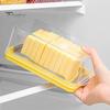 Dispositif de Coupe-Beurre de Haute Qualité Boîte Trancheuse Coupeur en Plastique Plat avec Couvercle Transparent pour Plan de Travail Récipient Réfrigéré Sécurisé pour les Doigts DIY