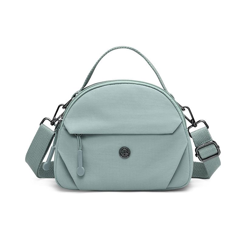 Women's Nylon Shoulder Bag Solid Color Portable Crossbody Bag