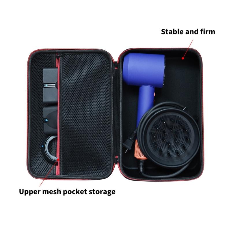 Portable Hair Dryer Carrying Case Anti Shock Storage Bag Compact Protections Cover Soft Cushioned Storage Case for HD16