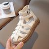 Kinder Sommersandalen Retro Zehenschutz Römische Sandalen Weiche Sohle Prinzessinnen Schuhe Mädchen Atmungsaktiv