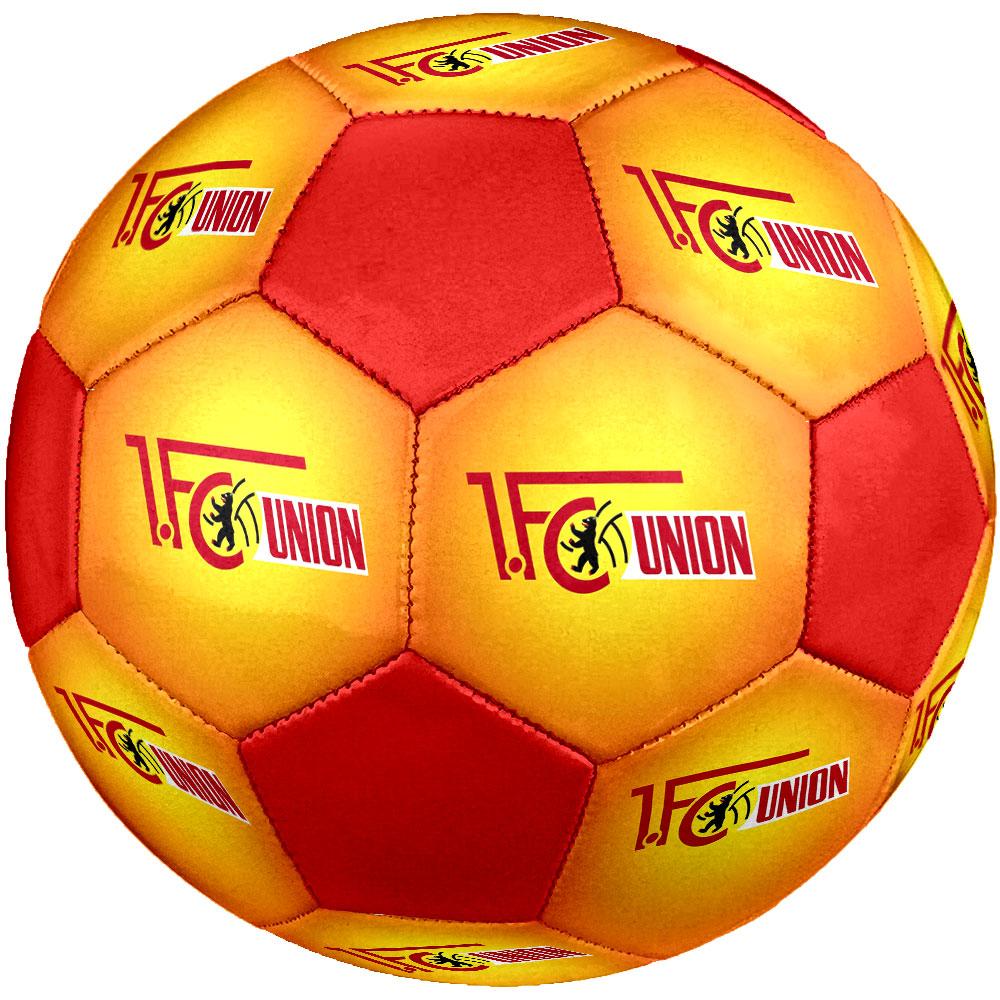 Union Berlin FC Size 5 Soccer Ball, Machine-Stitched PVC, Durable & High Bounce, All Ages Fit, fan merchandise, matches & outdoor use.