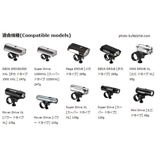 Conversion Adapter GP Standard LEZYNE Aluminum Power Drive XL Super Drive XL DECA DRIVE Mega DRIVE Compatible REC-MOUNTST (Light Adapter) (GoPro)