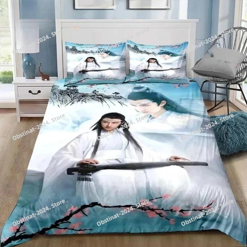 Drama The Untamed Xiao Zhan Wang Yi Bo Bedding Set Single Twin Full Queen King Size Bed Set Adult Kid Bedroom Bedding Gift 011