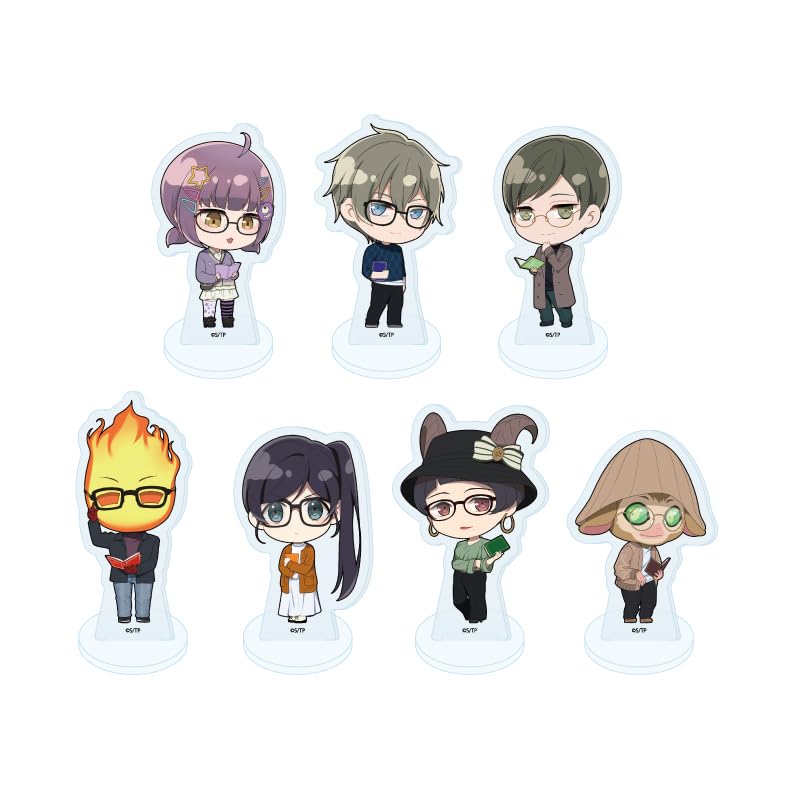 Аниме  Тасокарэ Отель  02 Версия с очками. [Мини-иллюстрация персонажа] Акриловая мини-подставка 7 штук в коробке