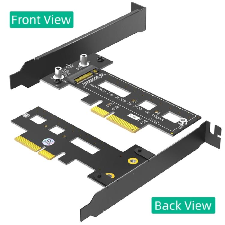 PCIE to NVME Adapter M.2 NVMe To PCIe 3.0 4X Expansion Card Risers with Bracket Card for 2242 2260 2280 M.2 NVME