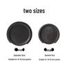 38-41 Inch Black Silicone Guitar Soundhole Cover - Dustproof & Anti-Mildew Accessory