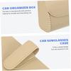 PAMINGONO Box Glasses Case Glasses Organizer Car Eyeglass Container Car Sunglasses Glasses Case Glasses