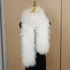 Double-Sided Faux Fur Scarf Thickened Neck Warmer New Plush Scarf  Winter Wear