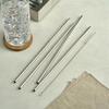 Estebanhof Stainless Steel Straw Cleaning Brush Set 30cm Straight 4P + Cleaning Brush 1P