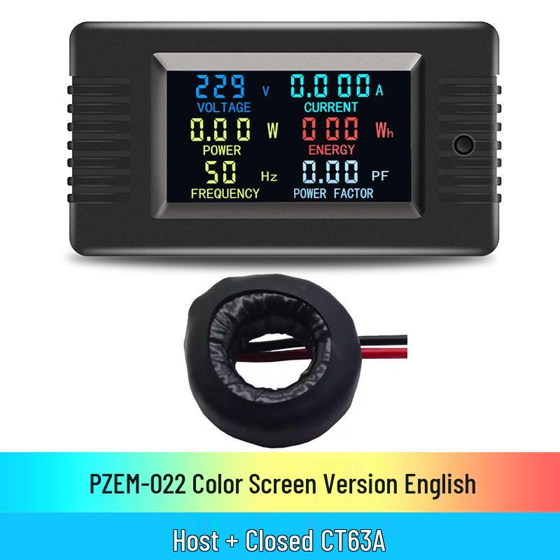 Peacefair AC Digital Power Tester: Multifunction Voltage, Current, Power, Frequency, and Energy Meter.