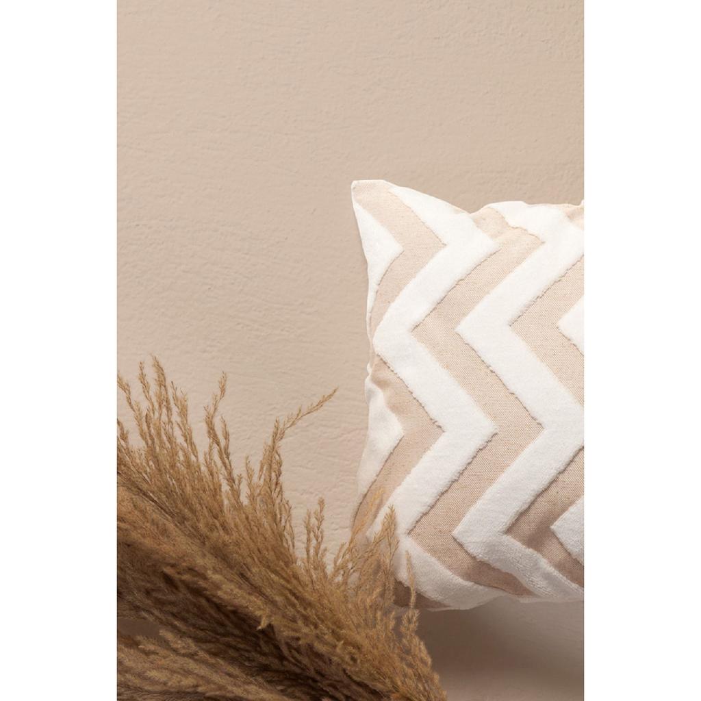 Bohemian Special Design Punch Punch Pattern Decorative Rectangular Throw Pillow Case Line Ecru