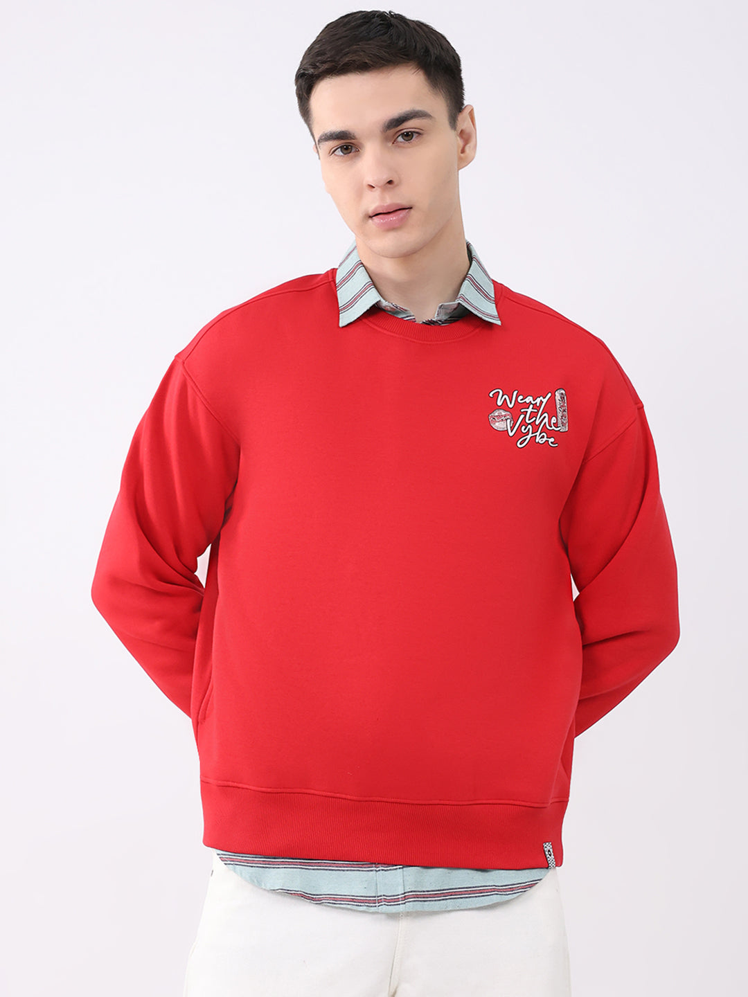 Monte Carlo Men Regular Fit Red Sweatshirt XL красный