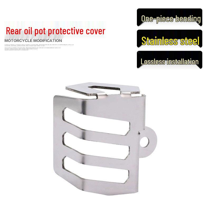 Qianjiang Sai 450 Nádobka na brzdovou kapalinu Nerezový ochranný kryt