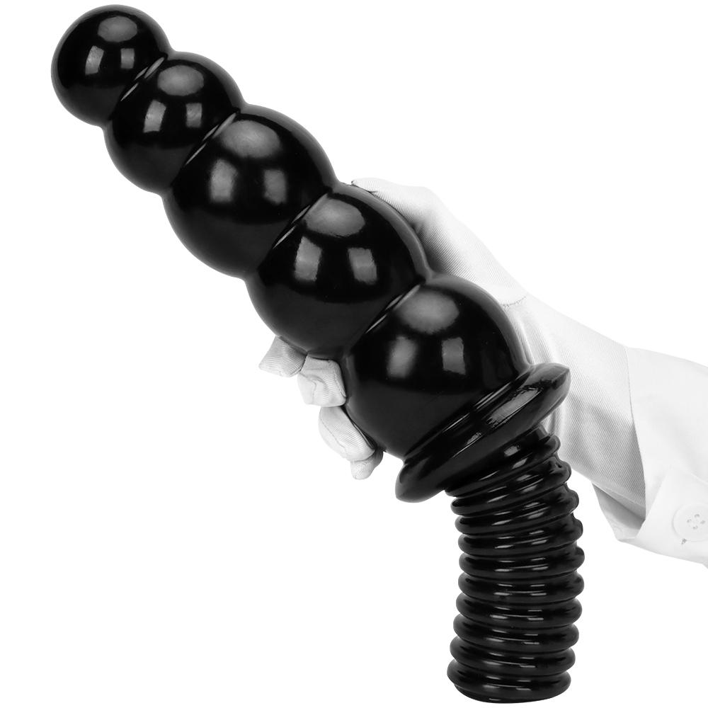 Masturbateur portatif Plug Anal jouet sexuel dilatateur Anal gode Fisitng pénis noir esclave BDSM Plug queue 18 +