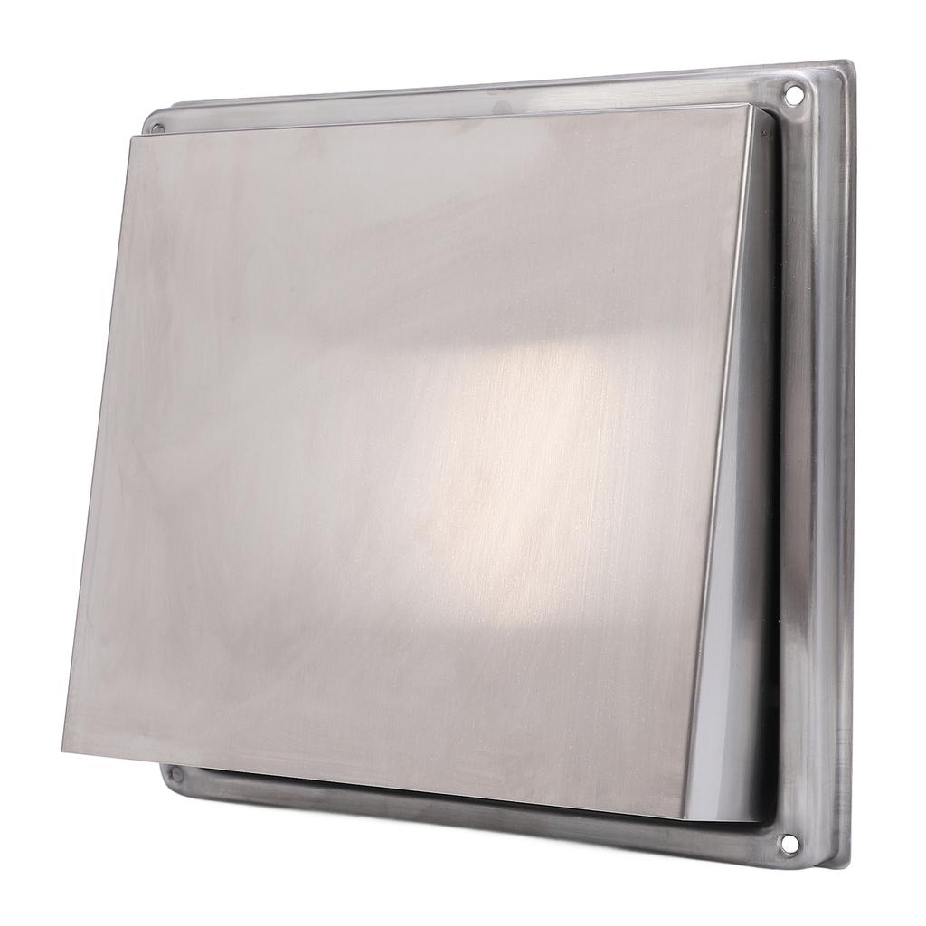 Exterior Wall Vent Cover with Flats 100mm Square SUS304 Stainless Steel Dryer Exhaust Vent Cover for