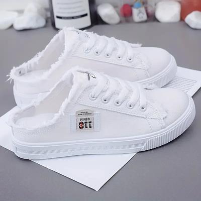 New Summer Women's Platform Canvas Slip-On Shoes - Breathable Lace Up All-Match Footwear