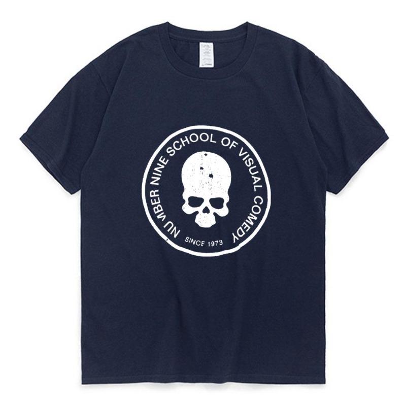 2026 Number (N)ine T Shirt Summer Retro Short Sleeve Tops Street Trend All-match T-shirt Men Women College Couple Comfort Tees New